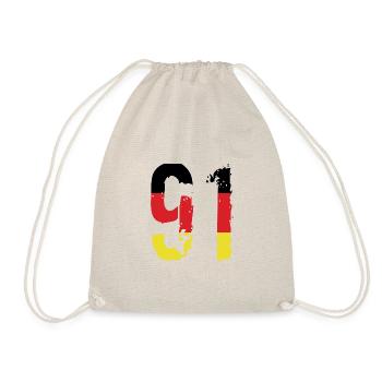 91 Numéro Allemagne Maillot - Sac de sport léger - nature - Devant