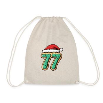 77 Numéro Noël - Sac de sport léger - nature - Devant