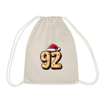 92 Numéro Noël - Sac de sport léger - nature - Devant