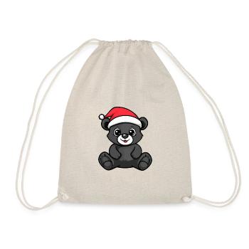 Bear Christmas Cute - Drawstring Bag - nature - Front