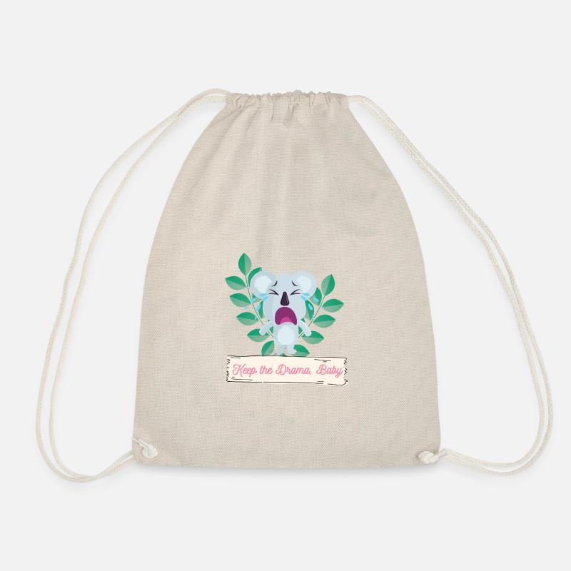 Keep the Drama Baby - Drawstring Bag - nature