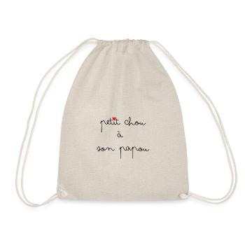Petit chou à son papou - Sac de sport léger - nature - Devant