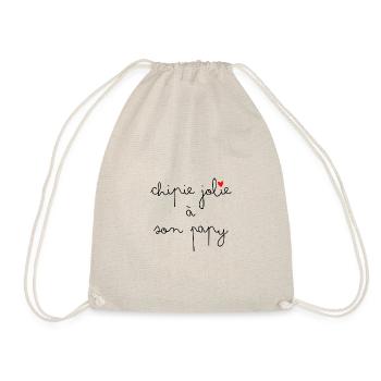 Chipie jolie à son papi - Sac de sport léger - nature - Devant