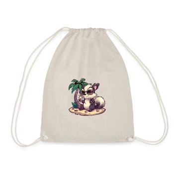 Skunk Summer Holiday - Drawstring Bag - nature - Front