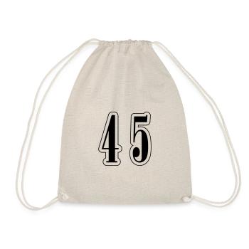 45 Number symbol - Drawstring Bag - nature - Front