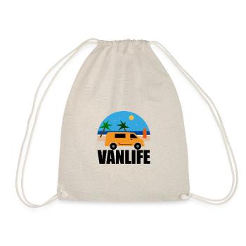 VAN LIFE - La plage - Van orange - Sac de sport léger - nature - Devant