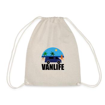 VAN LIFE - La plage - Van bleu - Sac de sport léger - nature - Devant