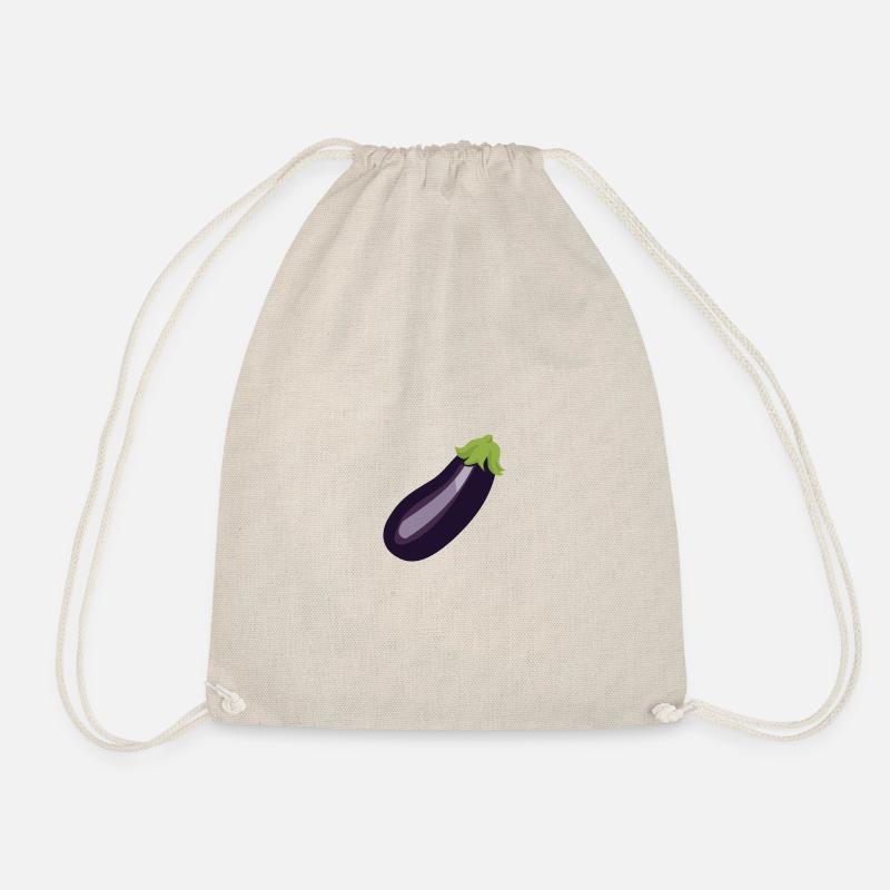 Eggplant - Drawstring Bag - nature