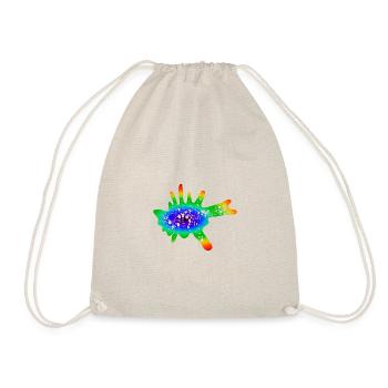 Amoeba - colored - Drawstring Bag - nature - Front