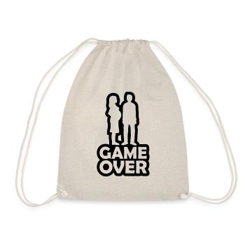 Papa Mama Game Over - Turnbeutel - Natur - Vorne