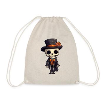 Squelette Halloween - Sac de sport léger - nature - Devant
