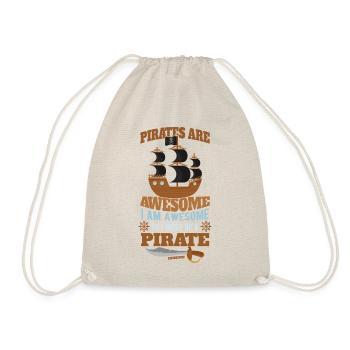 Les pirates sont géniaux Je suis génial donc je dois être un pi - Sac de sport léger - nature - Devant