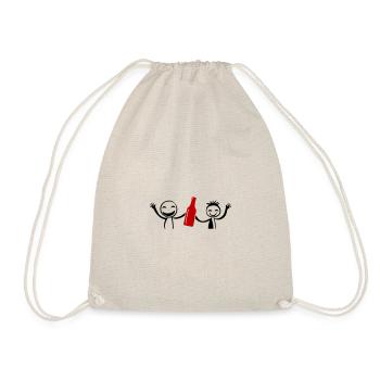 Stick Figure Enterrement de vie de garçon Équipe - Sac de sport léger - nature - Devant