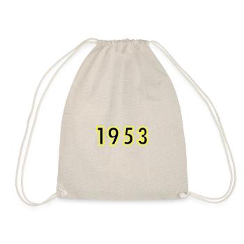 1953 Jahr Geburtstag - Turnbeutel - Natur - Vorne