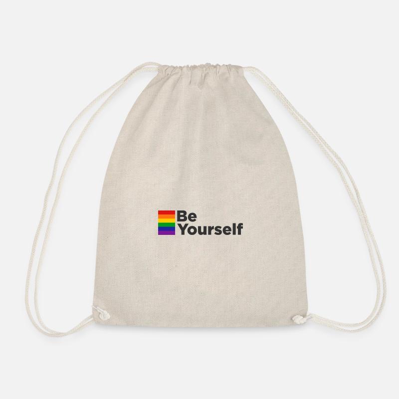 Be Yourself - Drawstring Bag - nature