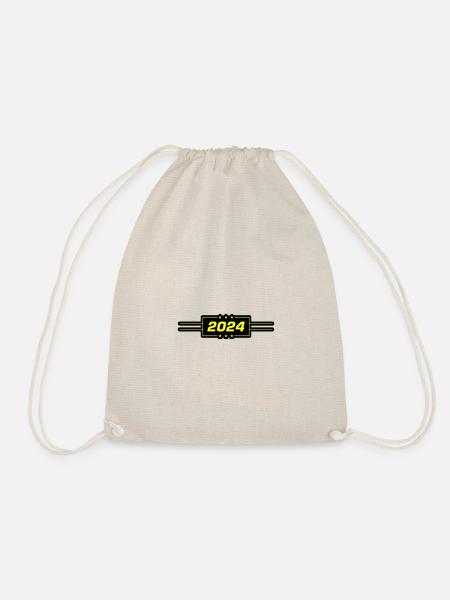 2024 year - Drawstring Bag - nature