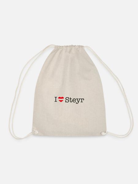 I love Steyr - Turnbeutel - Natur