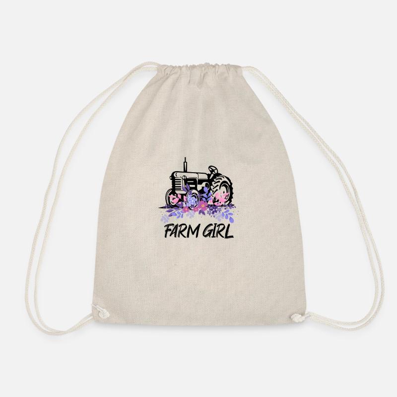 Farm Girl - Drawstring Bag - nature