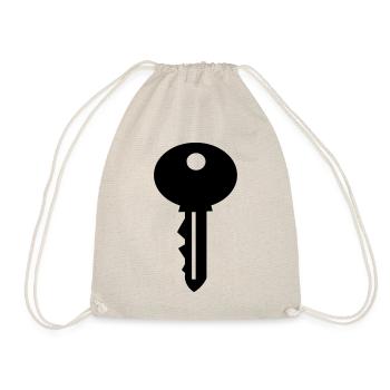 Key - key - Clé - Drawstring Bag - nature - Front