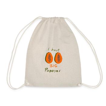 Big Papayas - Drawstring Bag - nature - Front