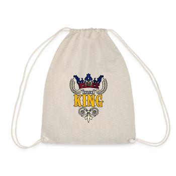 Haiti Haitian Flag Crown King I Gift - Drawstring Bag - nature - Front