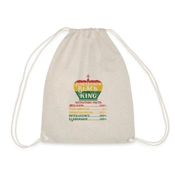 Juneteenth Black History Day Pride Gift - Drawstring Bag - nature - Front