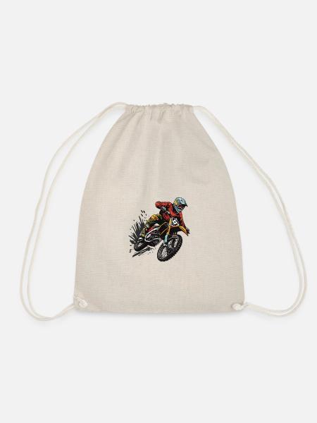 Motocross Sport - Turnbeutel - Natur