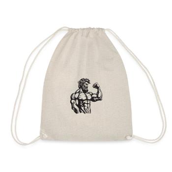 Greek Fighter Ancient Statue - Drawstring Bag - nature - Front