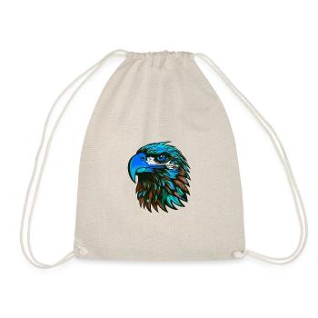 Eagle Portrait Colorful - Drawstring Bag - nature - Front