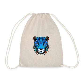 Cheetah Portrait Colorful - Drawstring Bag - nature - Front