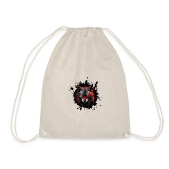 Wolf Portrait - Drawstring Bag - nature - Front