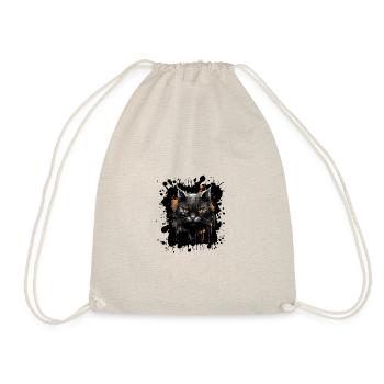 Cat Portrait - Drawstring Bag - nature - Front
