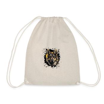 Portrait de chien de berger allemand - Sac de sport léger - nature - Devant