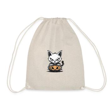 Cat Halloween Cat - Drawstring Bag - nature - Front