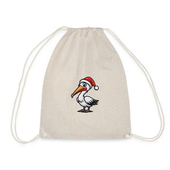 Pelikan Vogel Weihnachten - Turnbeutel - Natur - Vorne