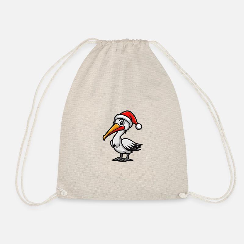 Pelikan Vogel Weihnachten - Turnbeutel - Natur