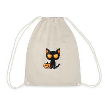 Cat Halloween Cat - Drawstring Bag - nature - Front