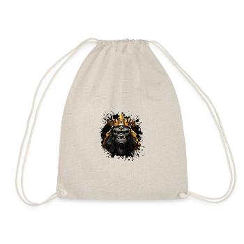 Tête de gorille Portrait Couronne - Sac de sport léger - nature - Devant