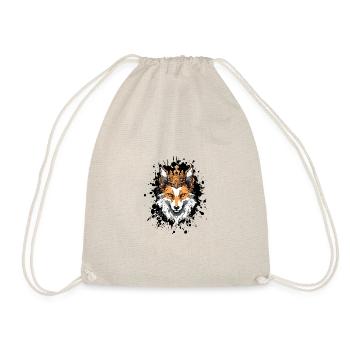 Tête de renard Portrait Couronne - Sac de sport léger - nature - Devant