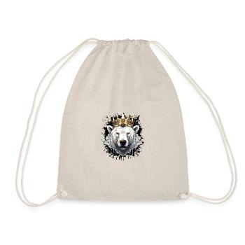 Ours Polaire Tête Portrait Animal Ours Polaire Couronne - Sac de sport léger - nature - Devant