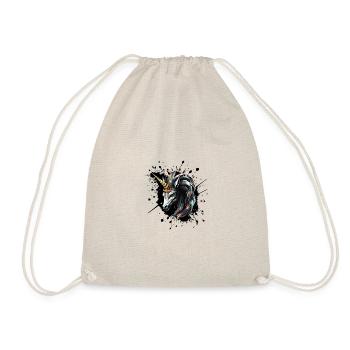 Tête de licorne Portrait Couronne - Sac de sport léger - nature - Devant