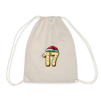 17 Numéro Noël - Sac de sport léger - nature - Devant