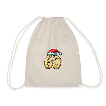 60 Numéro Noël - Sac de sport léger - nature - Devant