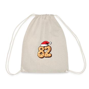 82 Number Christmas - Drawstring Bag - nature - Front