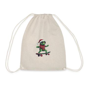 Caméléon Noël drôle - Sac de sport léger - nature - Devant