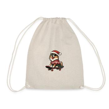 Border Collie Chien Noël Drôle - Sac de sport léger - nature - Devant