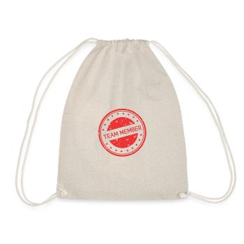 Team Member Heart - Drawstring Bag - nature - Front