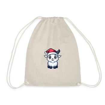 Chèvre de montagne Noël mignon - Sac de sport léger - nature - Devant