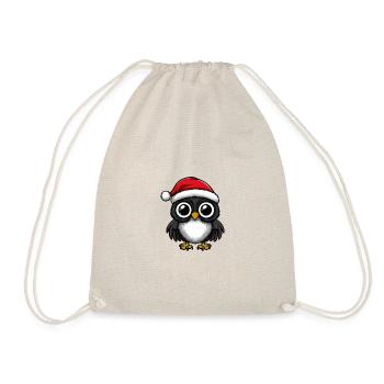 Owl Christmas Cute - Drawstring Bag - nature - Front