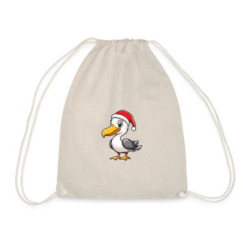 Pelikan Vogel Weihnachten Niedlich - Turnbeutel - Natur - Vorne